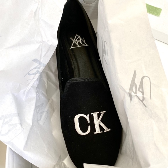 YRU F*€K you lavish demonia flat slip on suede black shoes size 9/39 - Picture 3 of 8